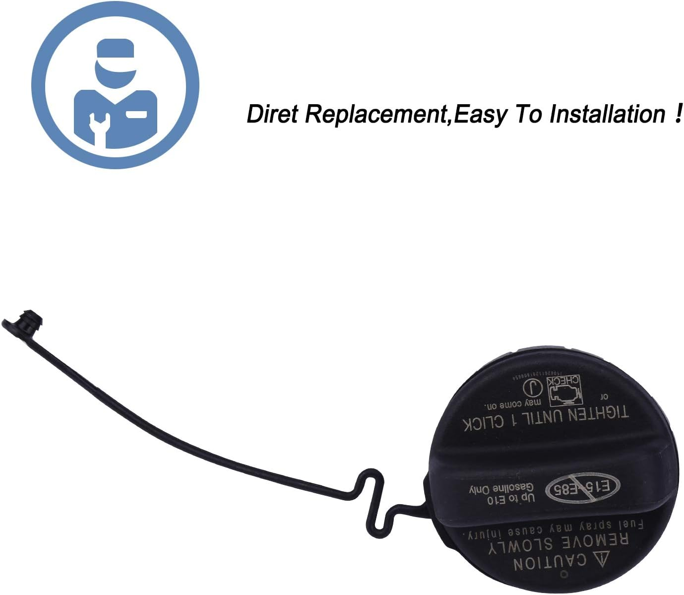 Fuel Tank Filler Cap,Gas Cap Compatible with Toyota - 4Runner, Avalon, Camry, Corolla, Highlander, Matrix, RAV4, Tacoma,Lexus- ES350, GS350, GS460 and More,Replace# 77300-06040, 7730006040 image number 5