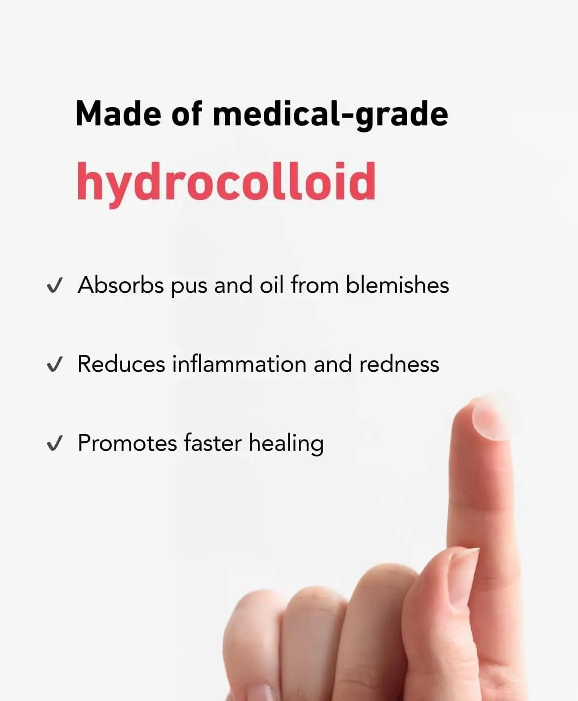 AWESOME DOTS Acne Pimple Patch - Invisible Blemish Cover - Spot Treatment - 2 Sizes (38 Count) - Face - Unisex - Vegan image number 4