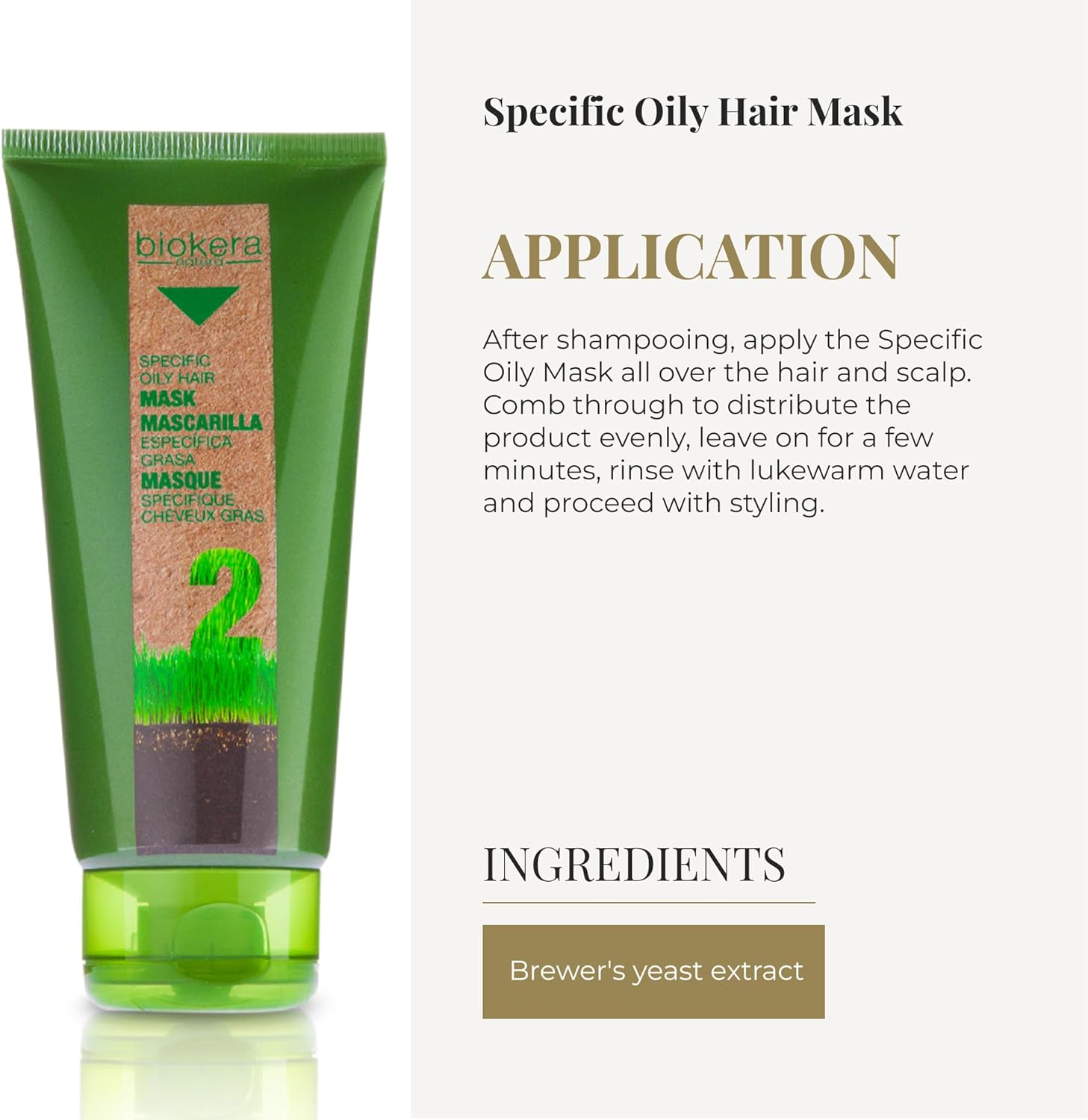 Salerm Biokera Natura Specific Oily Hair Mask Masque - 200Ml by Salerm image number 1