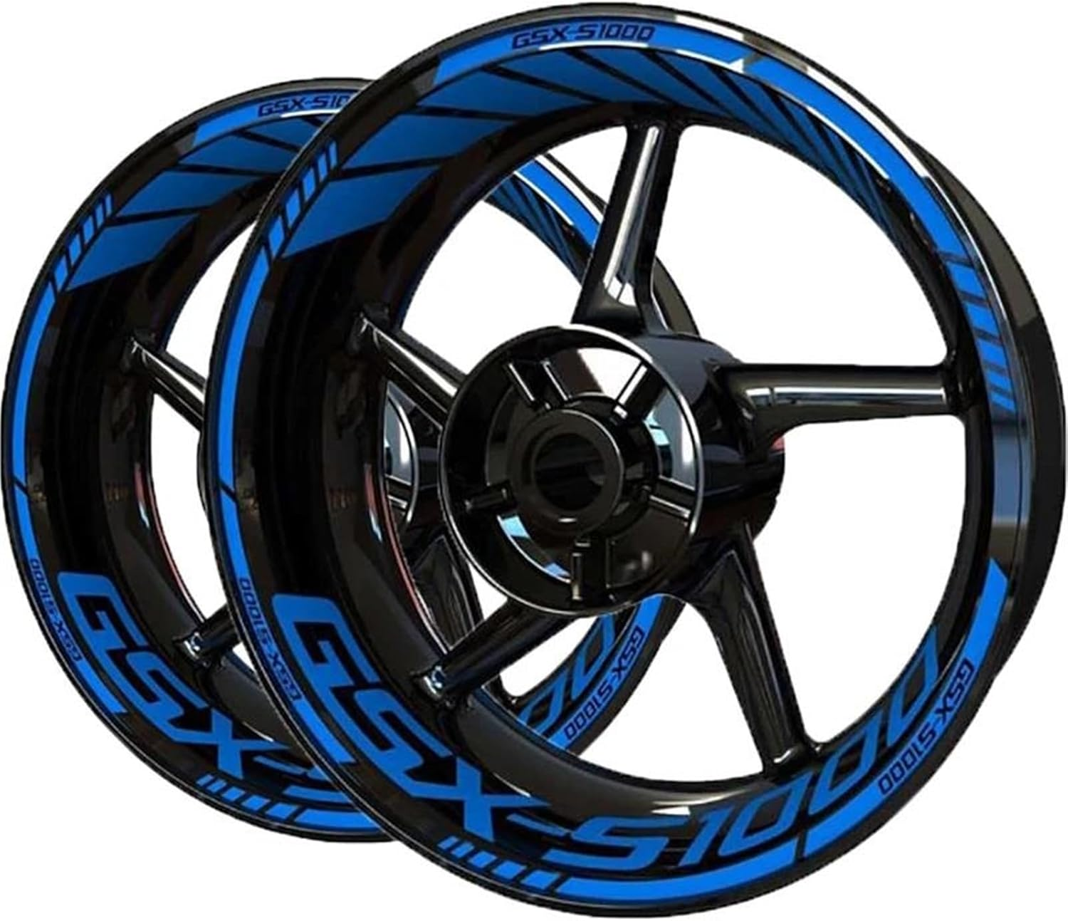 Fashionable Personality Motorcycle Wheel Decals Sticker Wheel Sticker Decal Set Accessories for Suzuki Gsxs1000(Style 6)