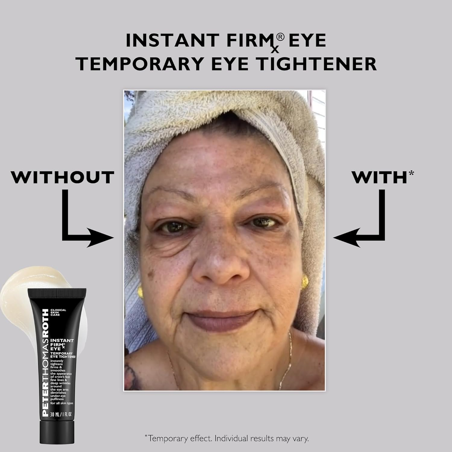 Peter Thomas Roth - Instant Firmx 2-Piece Kit: Face & Eye Primer Set, Radiant Finish, Cream Form, Grey, Temporary Skin Tightening & Smoothing image number 1