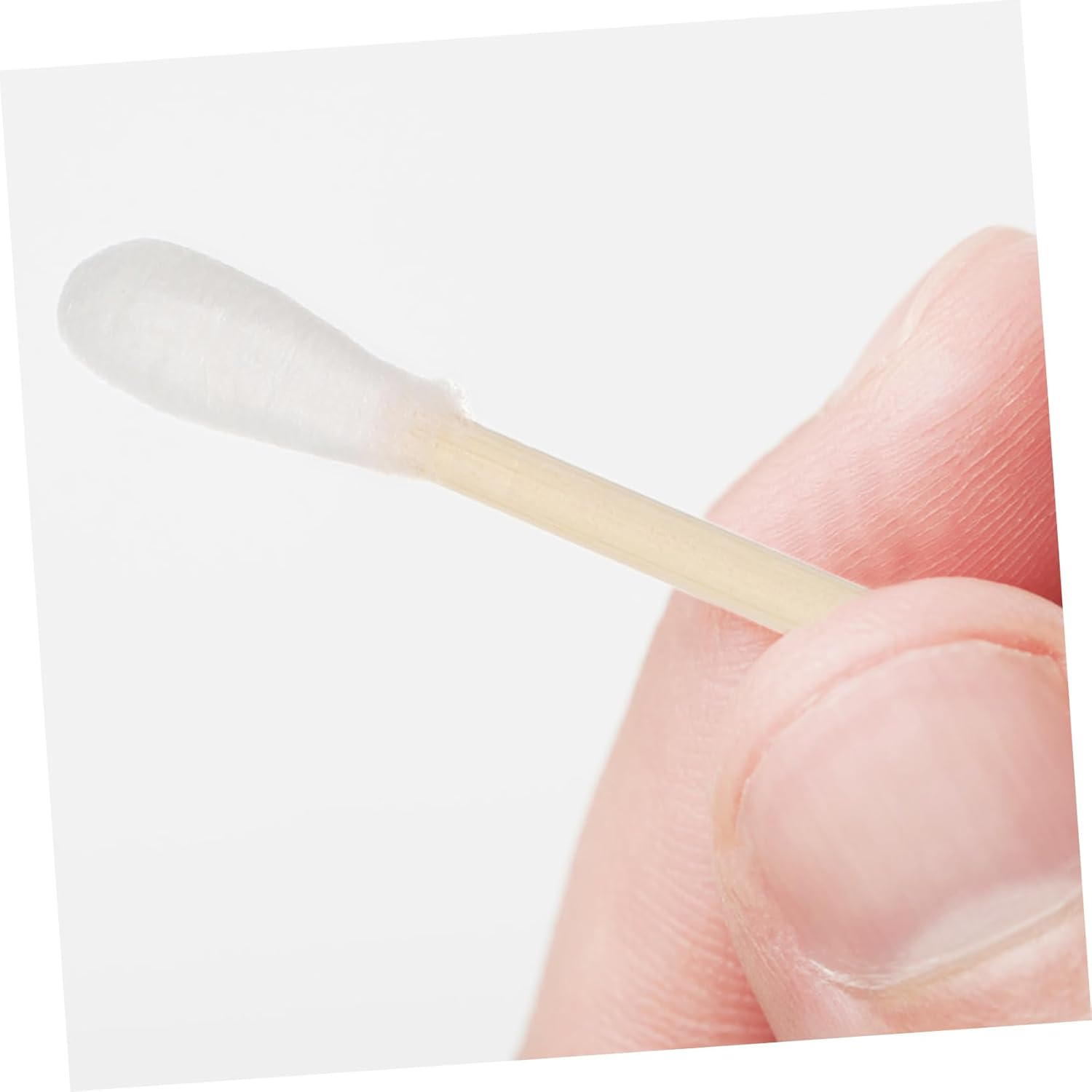 100Pcs Organic Cotton Swabs Sterilized Makeup Cleaning Sticks for Ear Wax Detail Cleaning Gentle Bamboo Tips Dual-Ended Portable for Travel image number 2