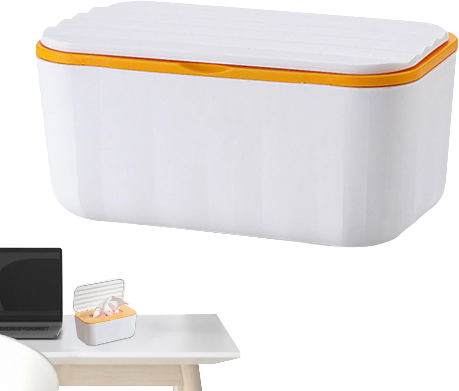 Baby Wipes Dispenser,Paper Holder Case for Bathroom - Dustproof Sealable Baby Wipe Box for Nursery Makeup Diaper Kitchen Bathroom Table Storage Travel Toilet