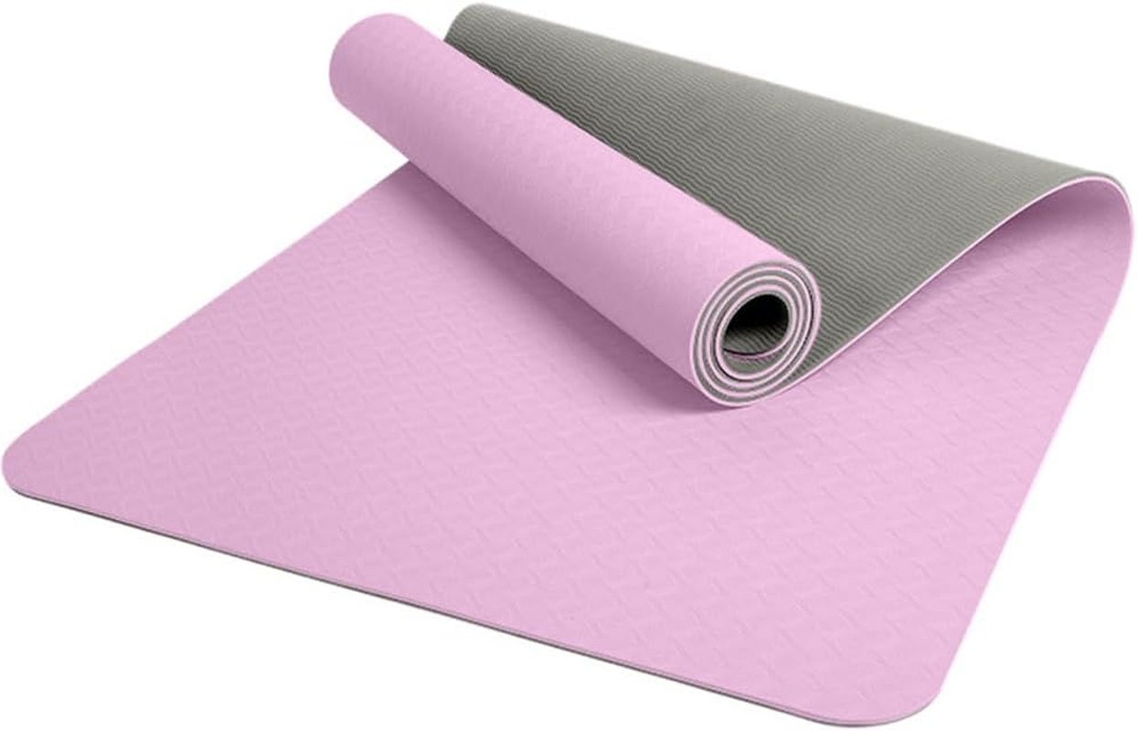 Wide Large Yoga Mat, Lightweight & Durable TPE Yoga Mat, Eco-Friendly Fitness Mat, Perfect for Yoga, Pilates,Gym Workouts,Exercise image number 2