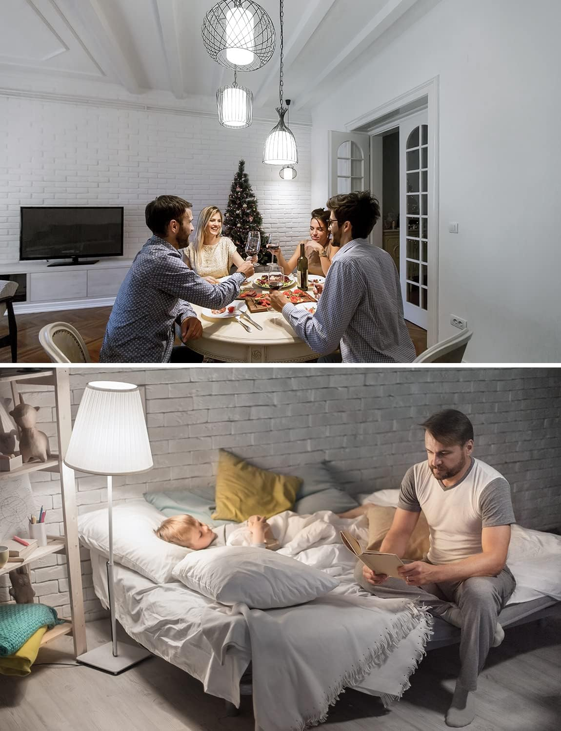 Lepro Bayonet Light Bulb, Cool White 6500K, 60W Equivalent, 8.5W 806LM B22 LED Bulb Daylight White, Energy Saving Light Bulbs Bayonet, Non-Dimmable, Pack of 6 image number 5