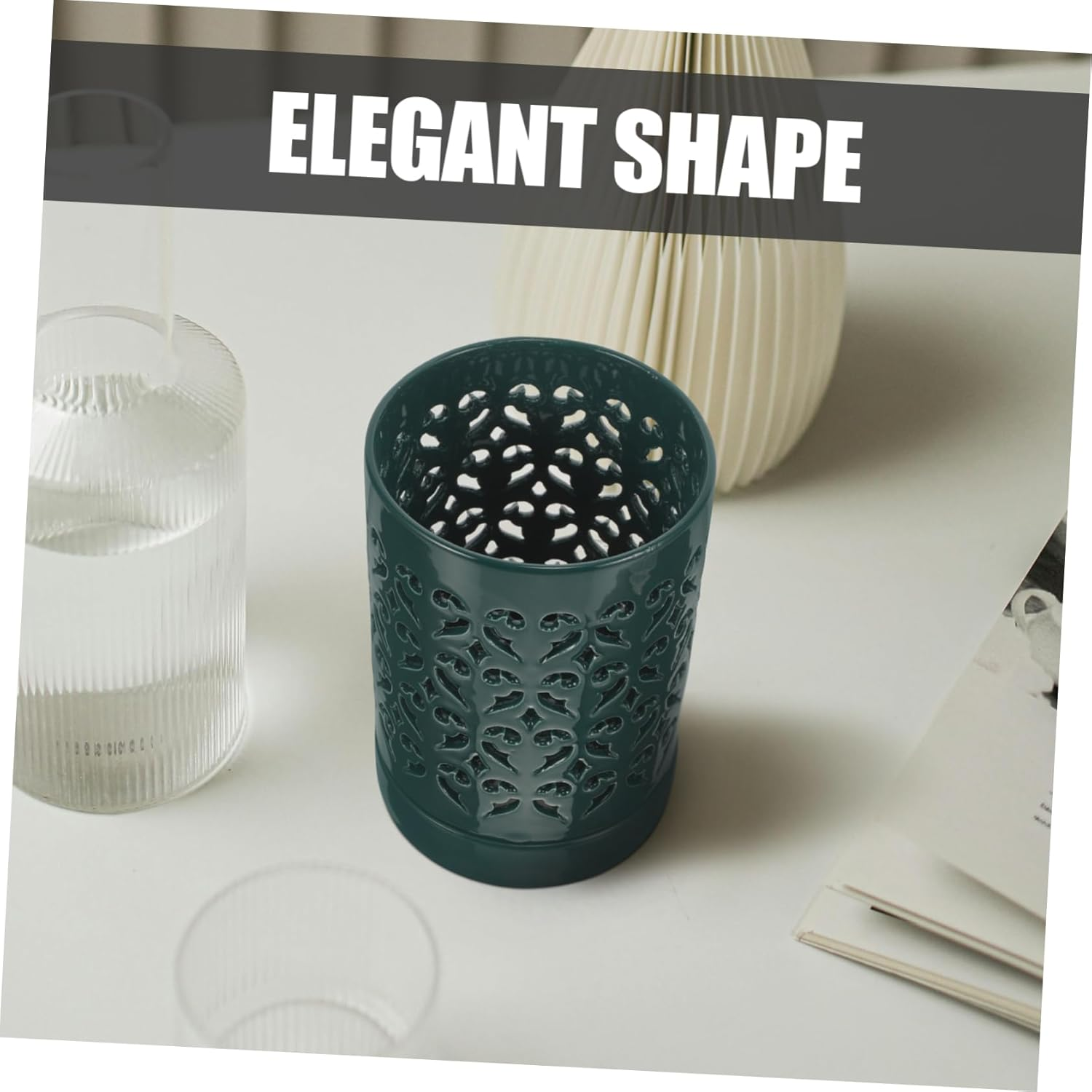 Ceramic Orchid Pot for Plants Outdoor Planter Box Decorative Flower Pot - White image number 6