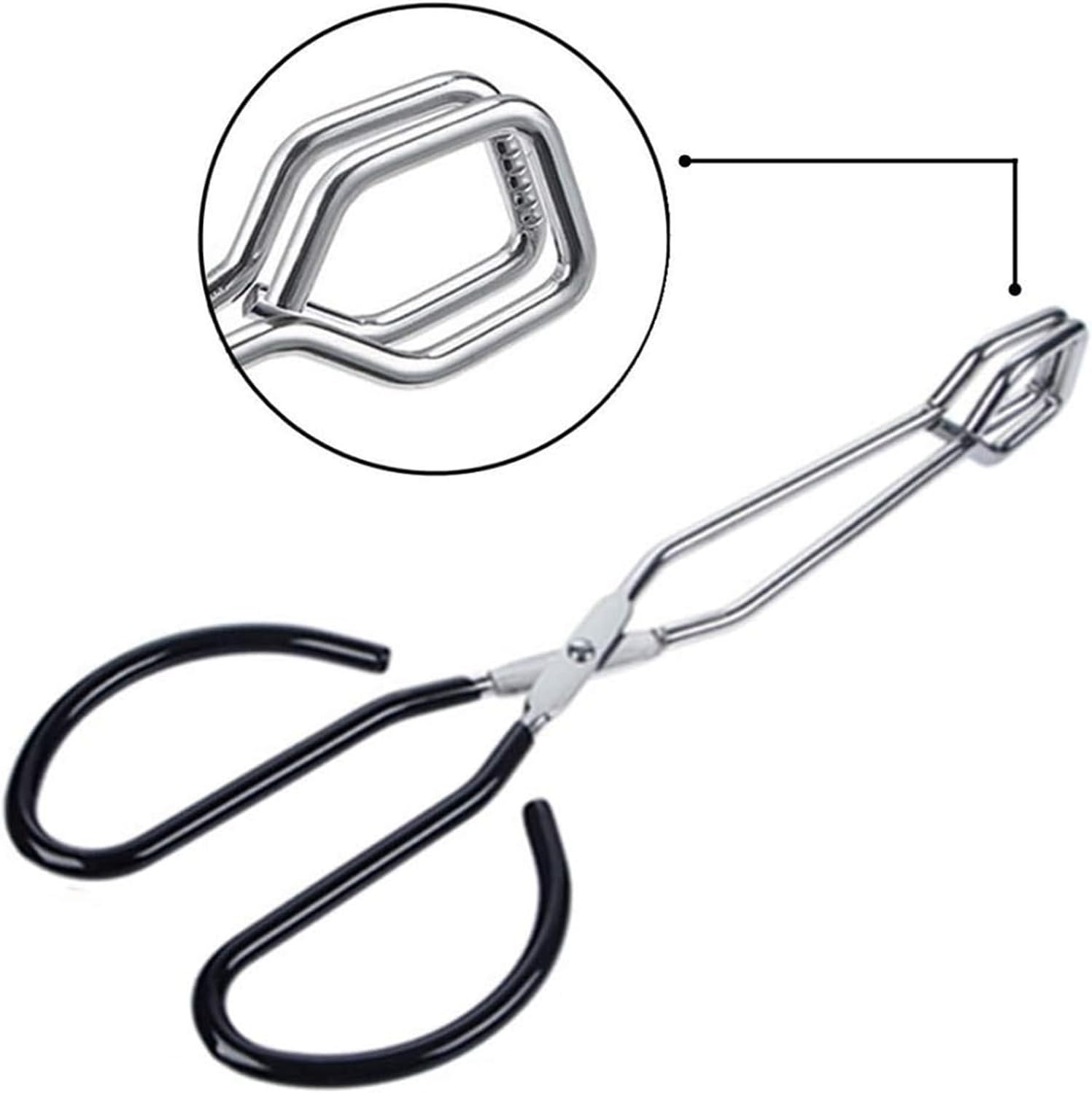 3 Pack Stainless Steel Scissor Tongs Cooking Scissor Tongs Kitchen Baking Bread Food Tong Barbecue Grilling Tongs Tool for Flipping Food