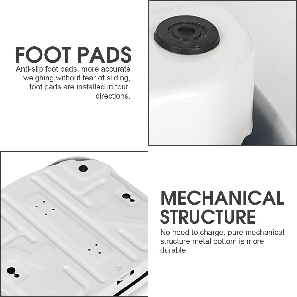 Chamgeco Analog Bathroom Scale, Mechanical Weight Scale with Large Dial, Non-Slip Surface, 130Kg/280Lb Capacity, Easy-To-Read, Durable & Accurate for Home Use image number 2