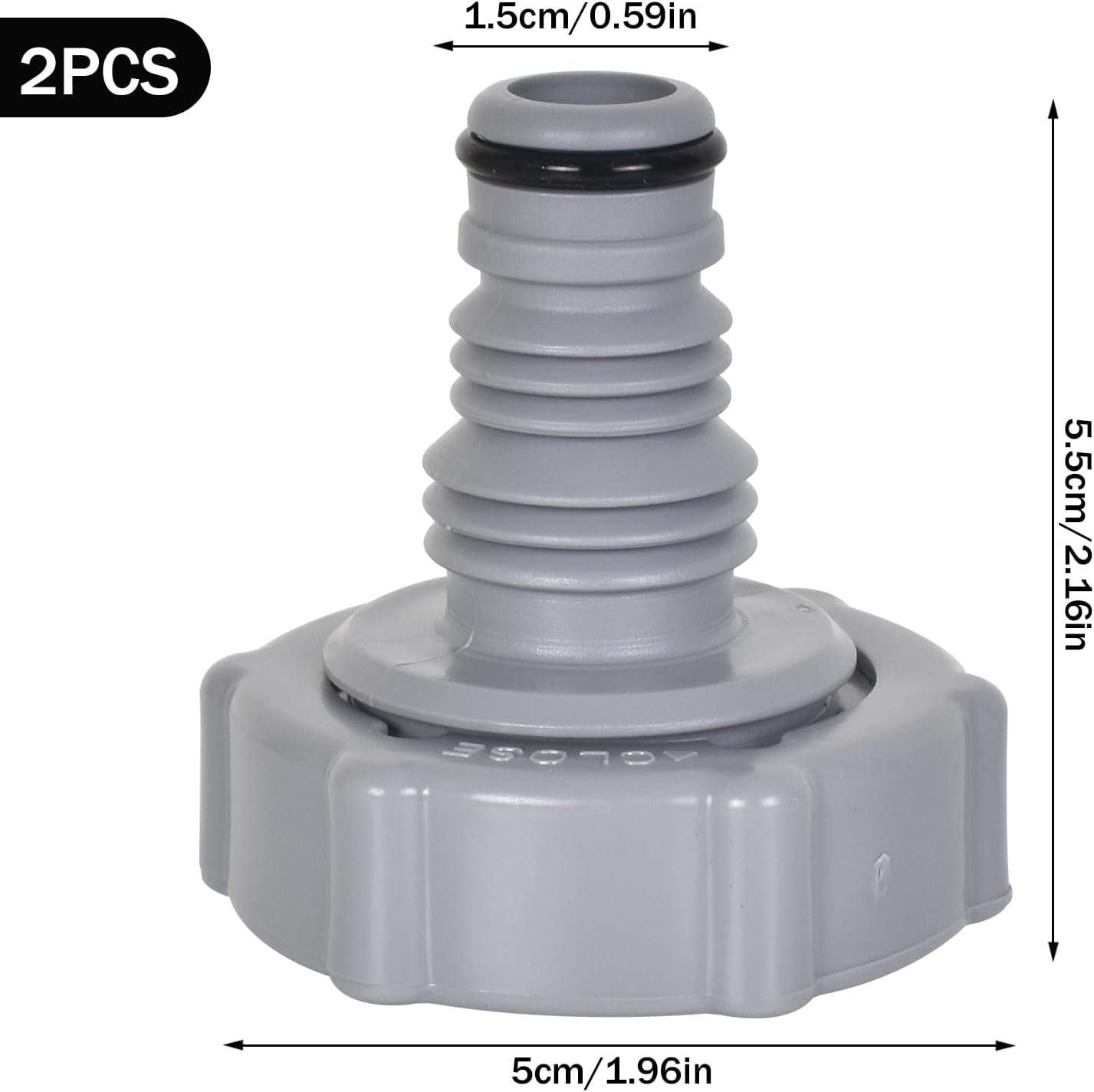 P6H1419 Drain Valve, Drainage Adapter for Drain, Swimming Pool Hose Adapter Hose Replacement Plug, Pipe Valve Connection for Swimming Pool Maintenance image number 2