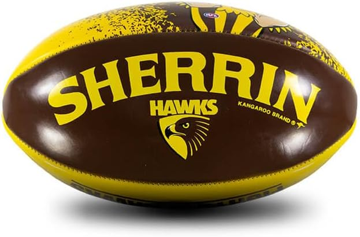 Sherrin Hawthorn Hawks AFL Team Softie Football, Size 20Cm image number 3