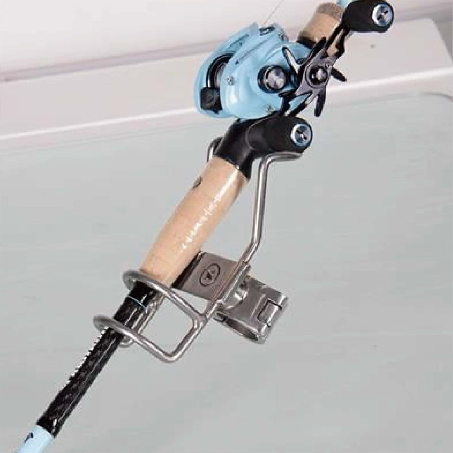 Leona Co 2PCS/4PCS 360 Degree Stainless Steel Rod Holder Rail Mount Wire Fishing Boat Marine Grade image number 2