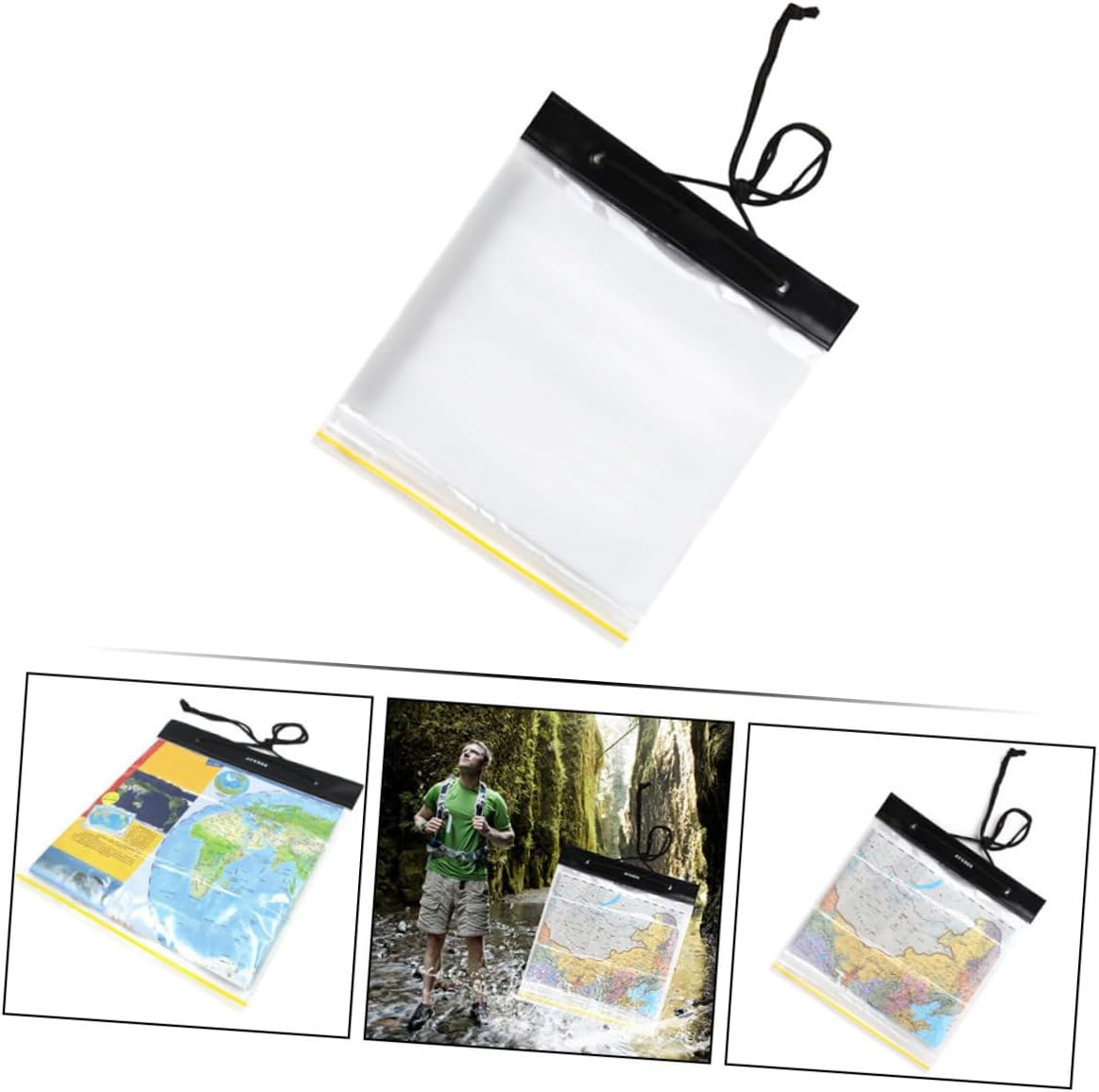 VANZACK Travel Map Organizer File Document Bag Office File Pouch Easy to Carry Wide Uses image number 5