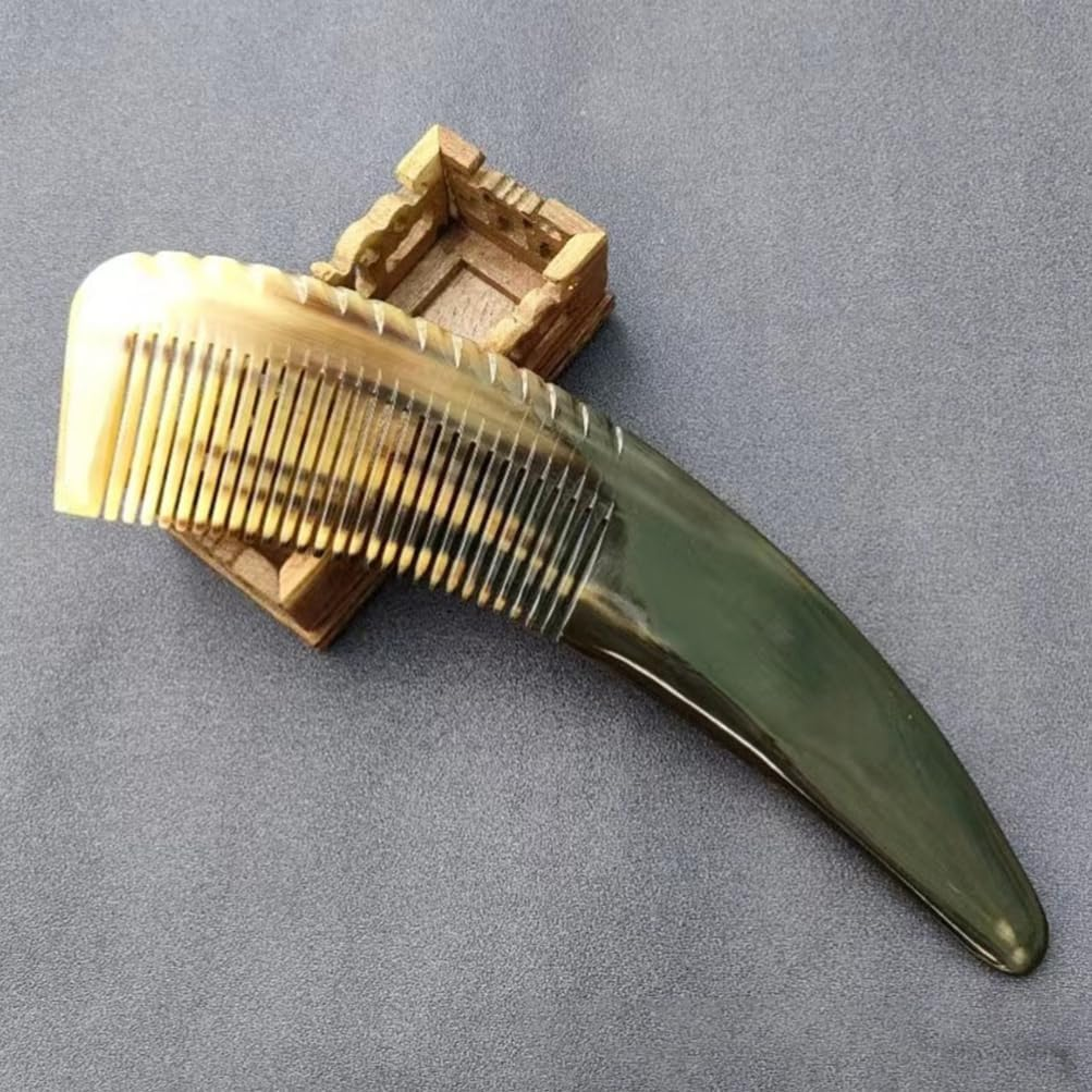 Healvian Oxhorn Comb for Women, Detangling Comb for Thick Scalpic Massage and Elegant Design, Trendy Accessory for All Types image number 5