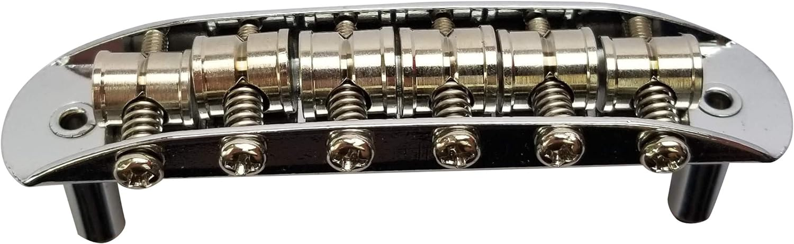 Mustang Bridge W/Large Saddles, Also Fits Fender Jaguar or Jazzmaster- Chrome image number 5