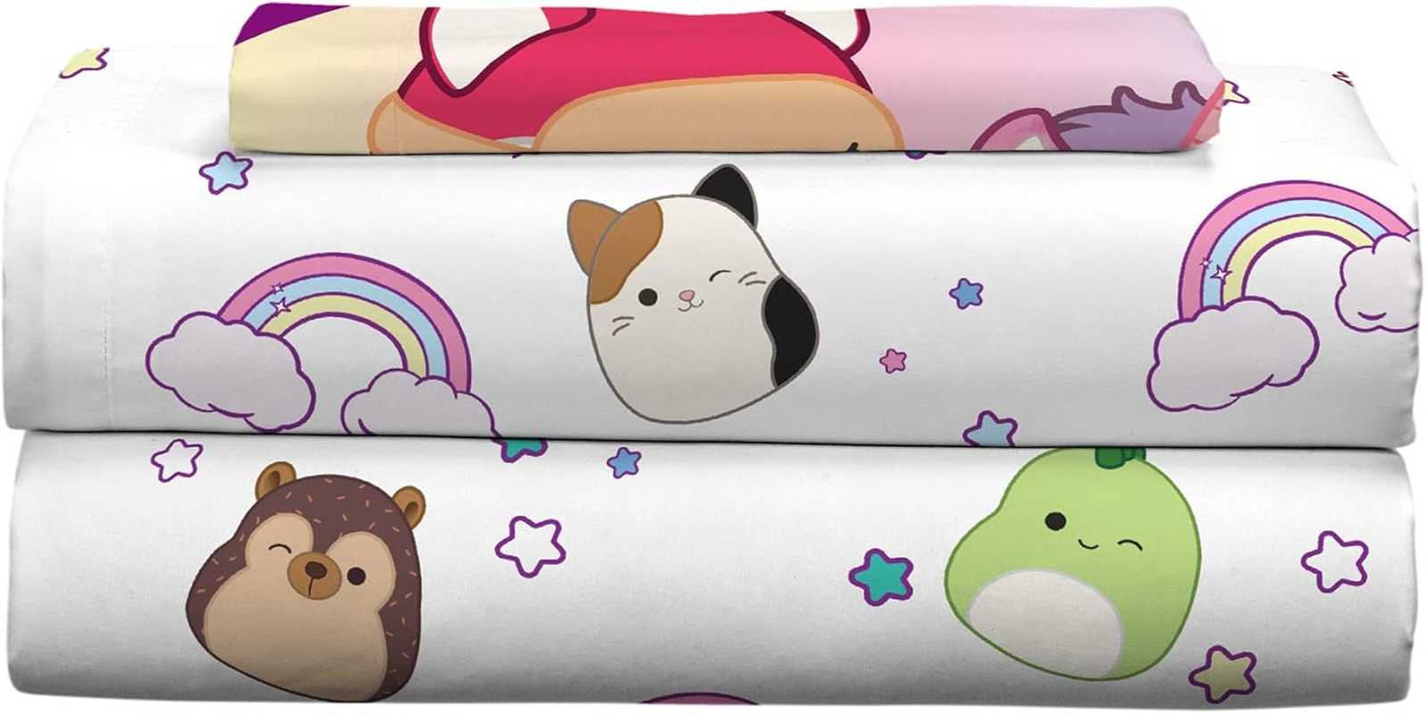 Franco Jazwares Squishmallows Bedding Super Soft Microfiber Sheet Set, Twin XL, By image number 5
