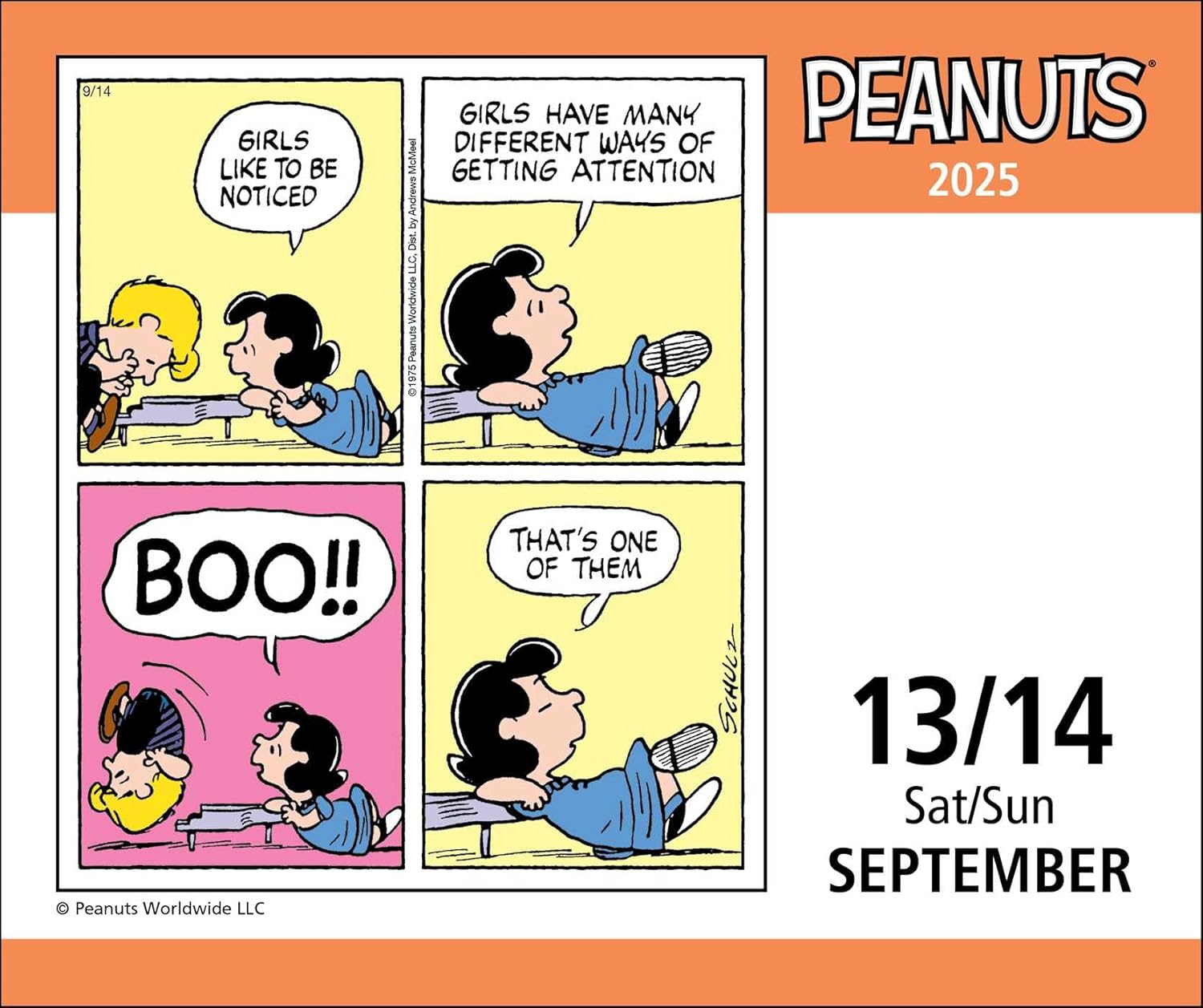 Peanuts 2025 Day-To-Day Calendar image number 3
