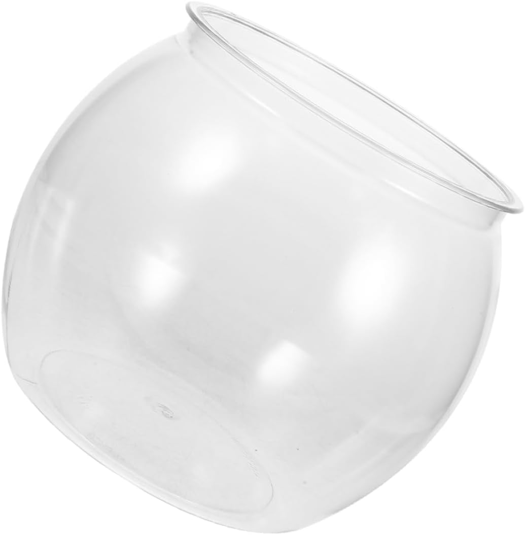 FUTUREORYY Transparent Betta Tank Multi Function Goldfish Aquarium Bowl for Small Aquatic Pets Clear Plastic Fish Tank for Goldfish and Turtles Compact Desktop Decorative Aquarium With image number 2