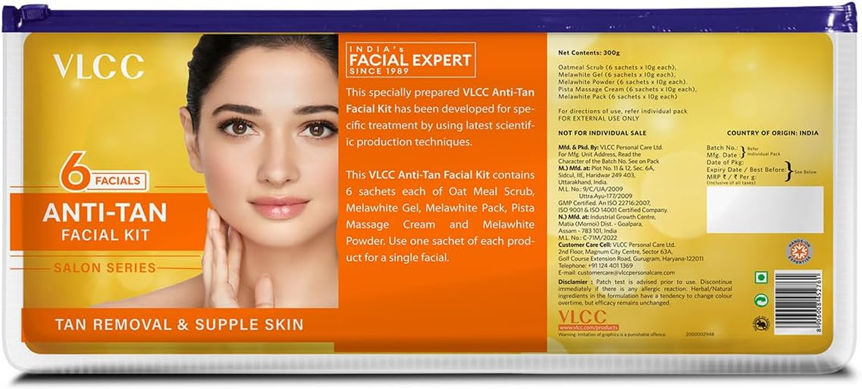 Vlcc Salon Series Anti-Tan Facial Kit