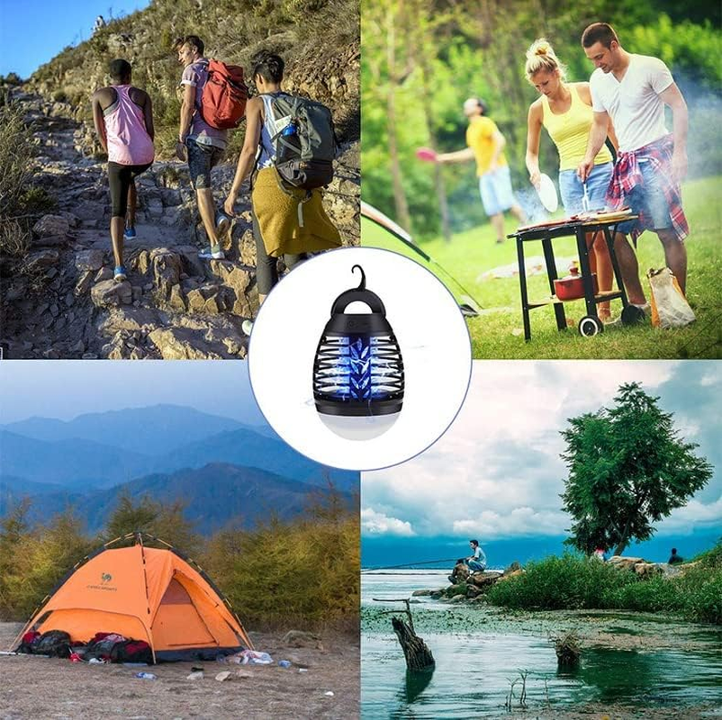 Bug Zapper Outdoor Mosquito Killer Lamp Portable Bug Zapper Rechargeable Camping Mosquito Killer IP66 Waterproof, Camping Accessories Gear Must Haves image number 1