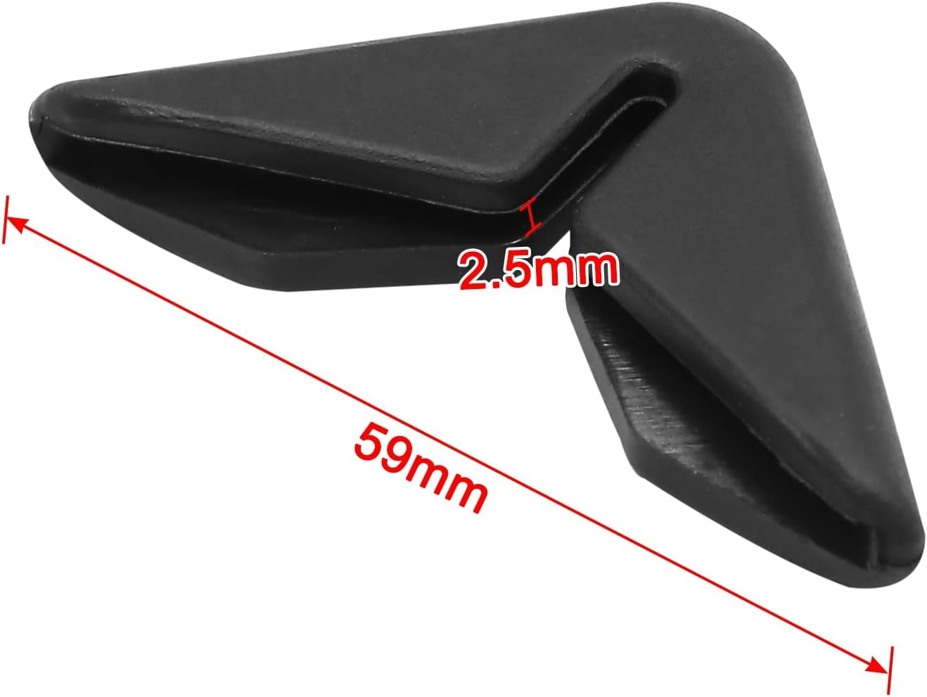 Uxcell 2Pcs Black Universal Automobile Car Side Door Edge Corner Guard Protector image number 5