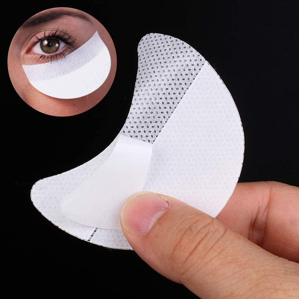 Sonku 150 Pcs Eyeshadow Stencils Pads, Eyeshadow Shields Lint Free under Patches for Eyelash Extensions,Tinting and Lip Makeup Residue image number 6