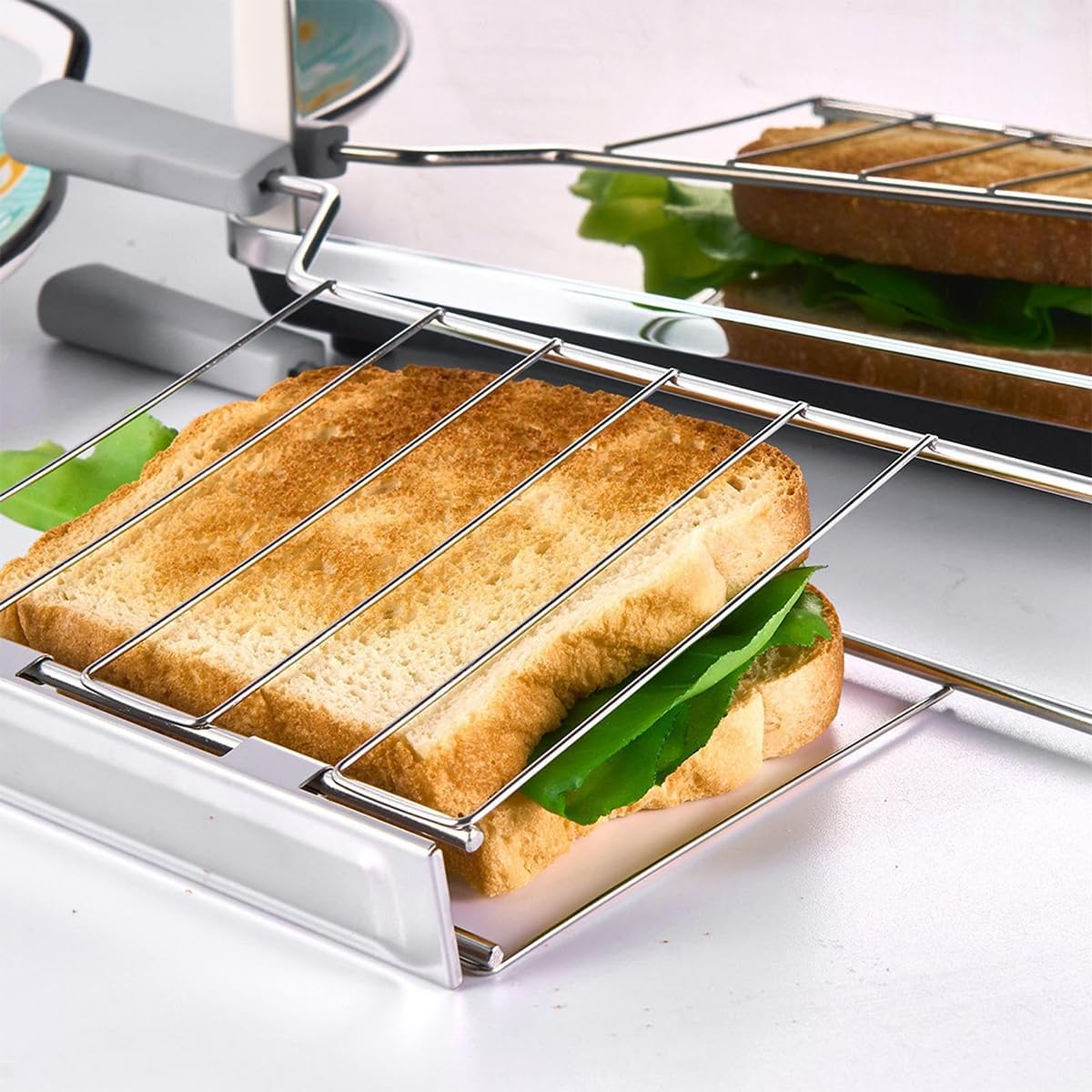 Namvo Stainless Steel Sandwich Cage Sanmingye Sandwich Toast Rack Grill Pizza Machine Kitchen Accessories Steel Tools for Breakfast Preparation image number 3