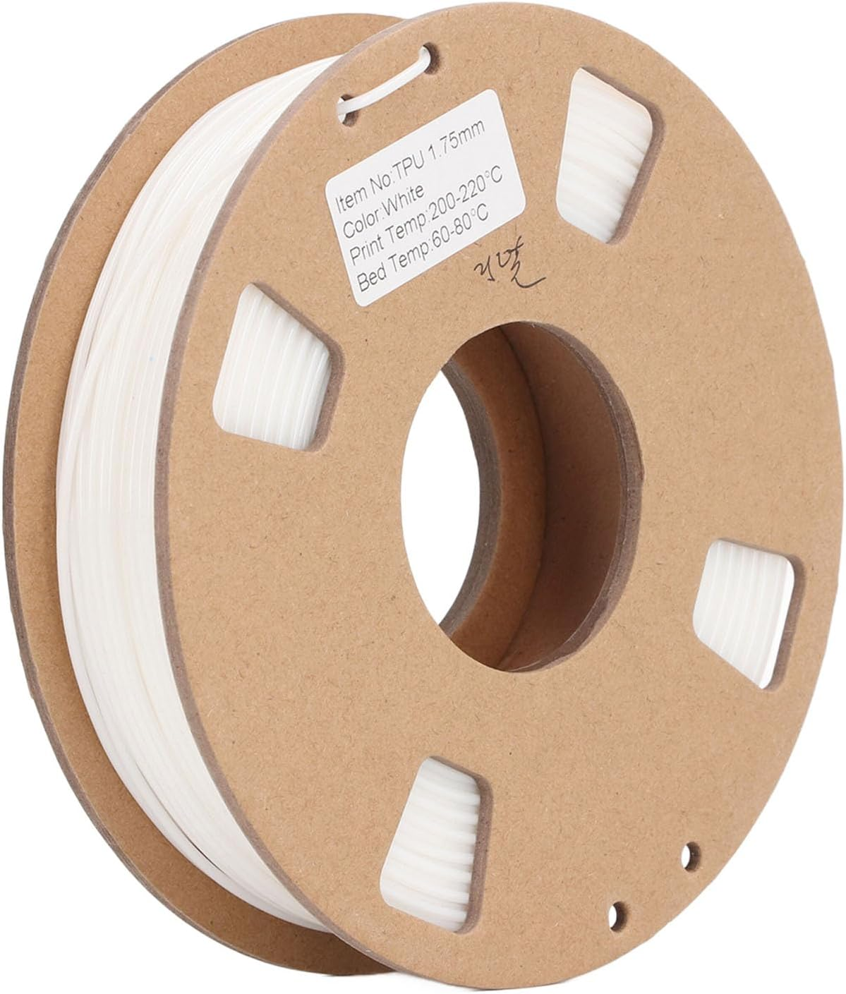 3D Printer Filament, Flexible TPU Filament Bundle White 1.75Mm, 3D Printer Filament Dimensional Accuracy +/- 0.03Mm, 3D Printing Filament for Shoe Soles, Watch Bands, Drone Parts image number 6