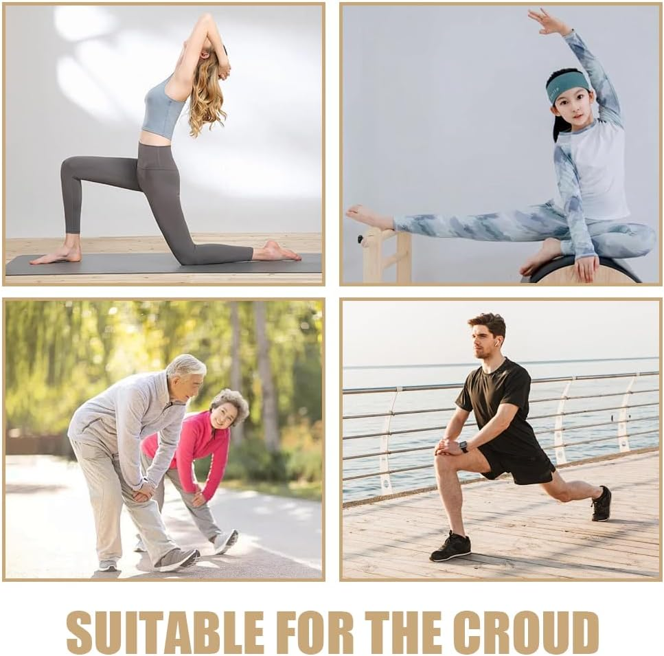 Wood Ergonomic Footrest,Adjustable Foot Rest,Calf Stretching Stool,Under Desk Footrest,Anti-Slip Surface Foot Rest,For Home, Office and Dormitory image number 2