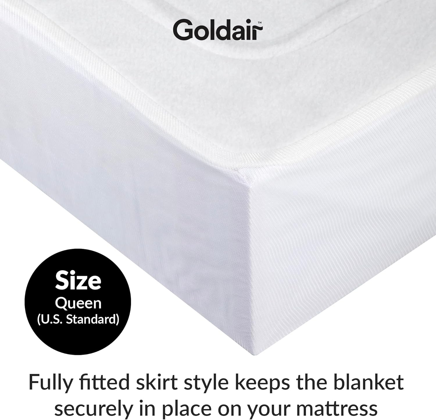 Goldair Queen Fitted Electric Blanket with Skirt image number 3