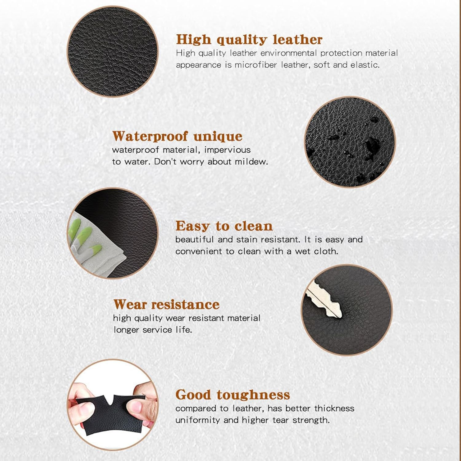 Jiawu Back Seat Cup Holder, Car Back Seat Organizer, PU Leather Couch Pillow Sofa Bed Cup Holder Expander Tray, Universal Car Truck Boat Organizer, Holds Drinks, Snacks, Remote image number 4