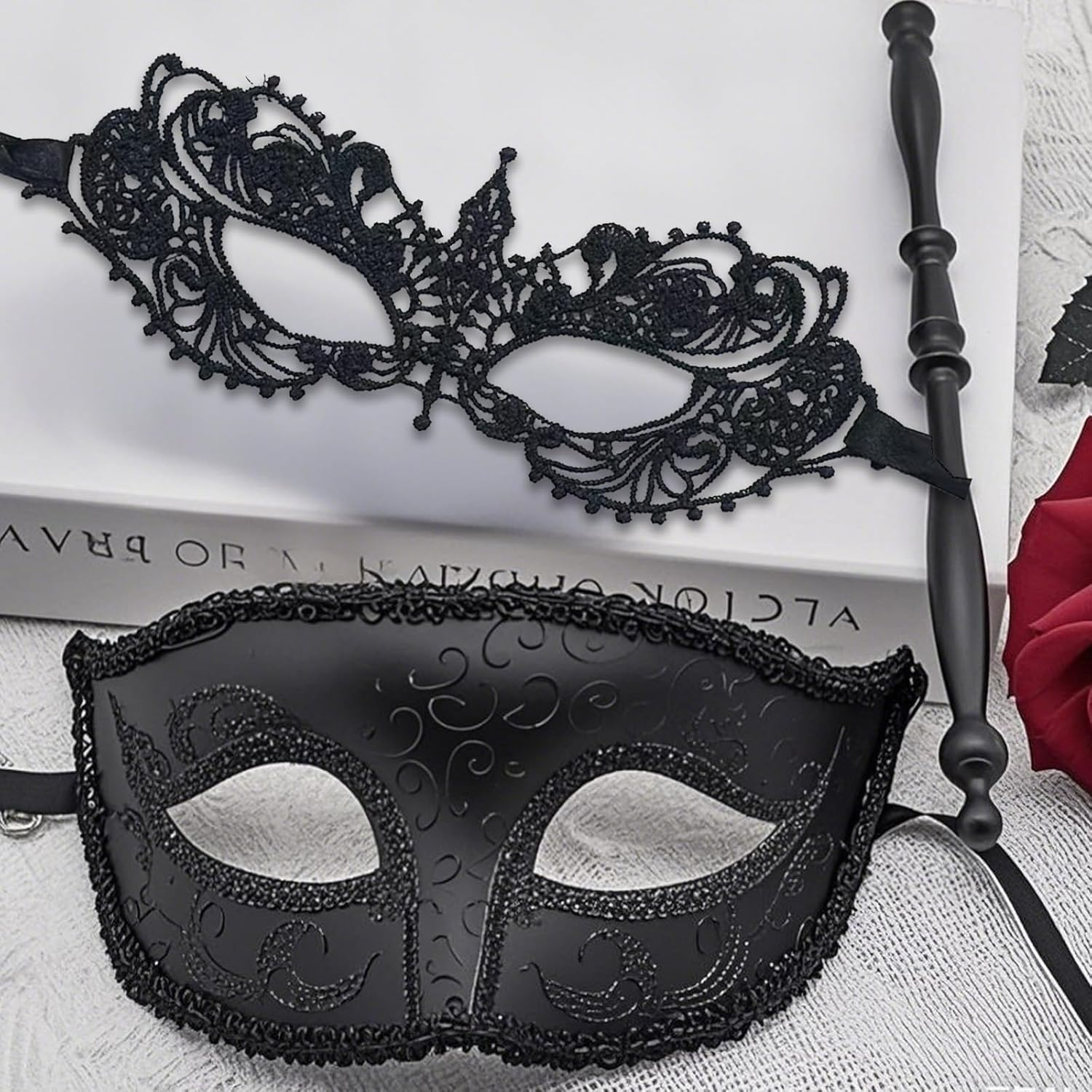 Couples Masquerade Masks, Cosplay Party Masks