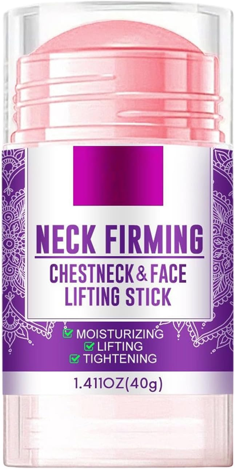 Retinol Collagen Neck and Chest Firming Stick, anti Aging & anti Wrinkle Stick for Tightening, Lifting, and Moisturizing Neck, Chest & Face, Reduces Double Chin & Sagging Skin for Women & Men (1PCS)