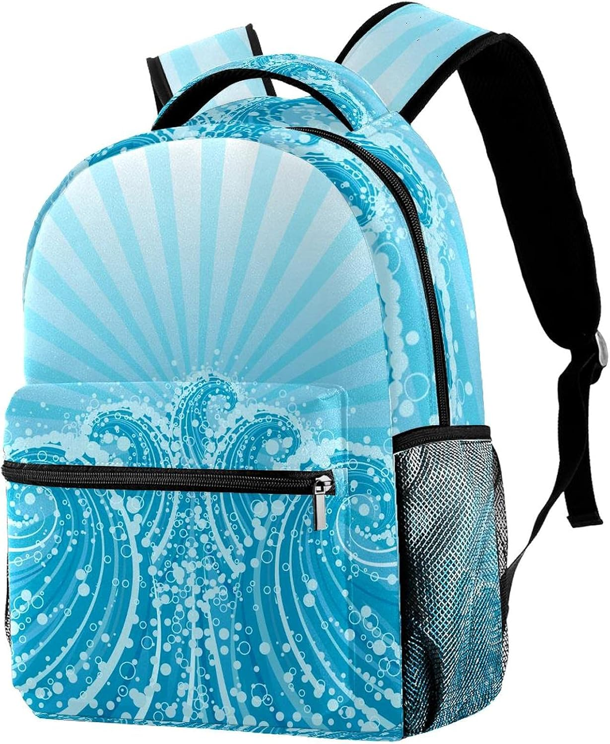 Blue Dream Wave Backpack Students Shoulder Bags Travel Bag College School Tote Backpacks
