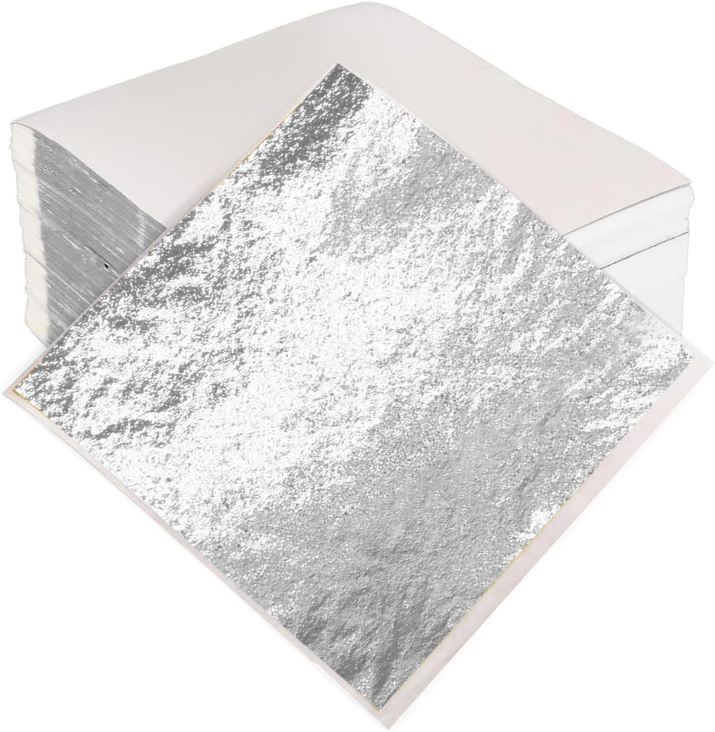 Gold Leaf Gilding Sheets 100 Sheets Imitation Leaf Sheets Gold Foil Sheets Metal Gold Leaf Papers for Gilding Crafts Paintings Arts Crafts Project Nail Deco Furniture Making Earring 8X8.5Cm (Gold)