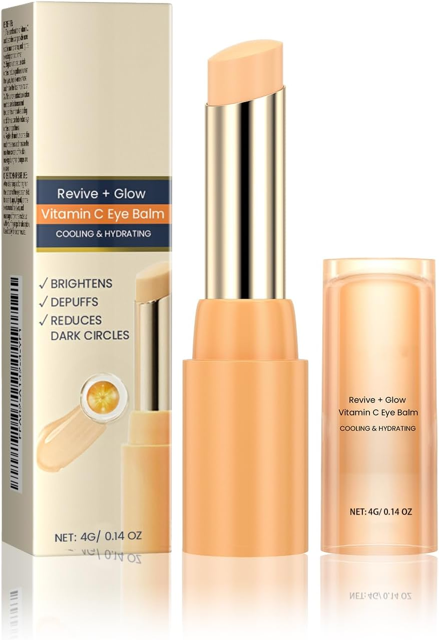 Vitamin C Eye Balm, Reduce the Blackness of the Skin under the Eyes,Hydrating Eye Cream,Reduces Puffiness