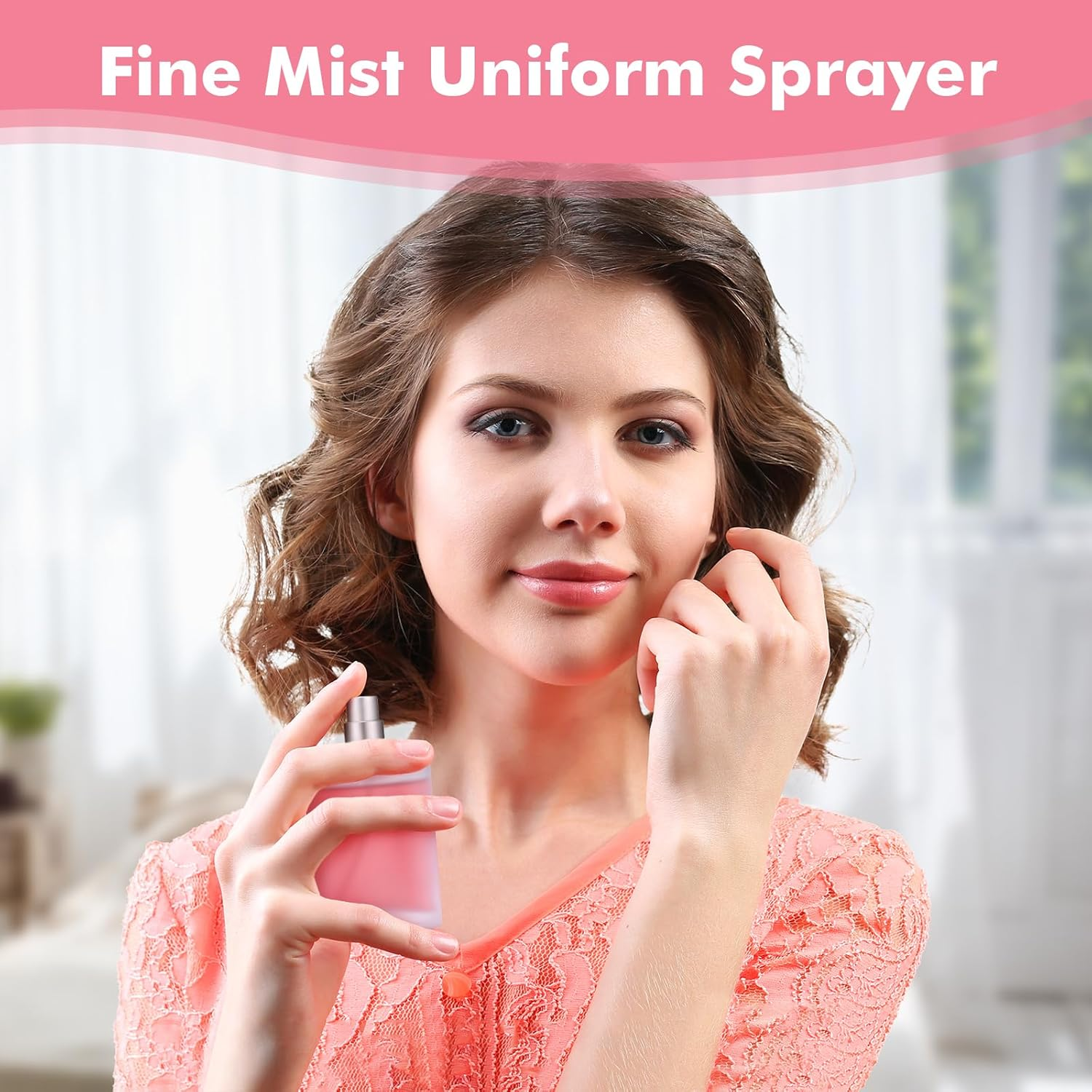 Hejo Pack of 3 Empty Perfume Bottles, Perfume Atomiser, 50 Ml Empty Perfume Bottles with Funnels, Pipettes, Transparent Perfume Atomiser, Refillable for Travel, Families, Outdoor image number 2