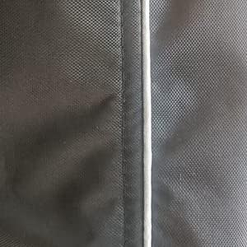 Ruihisong Helmet Bag, Motorcycle Helmet Bag, Black, 16X8X12 Inches, Silver Piping, Two-Way Zipper, Carrying Handle, Cashmere Lining image number 5