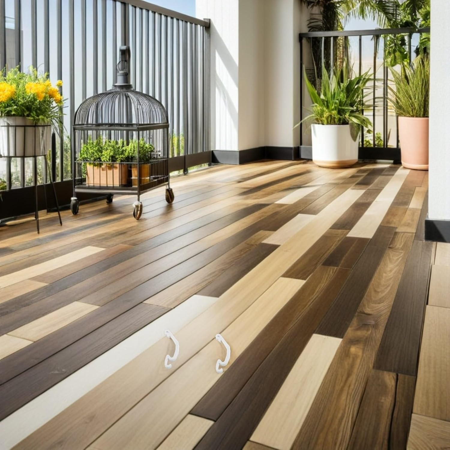 INOOMP 30Pcs White Plastic Rabbit Hutch Side Latches Cage Fitting Wire Clips Detachable Fasteners for Hamster and Small Pet Cages DIY Assembly Accessories image number 2