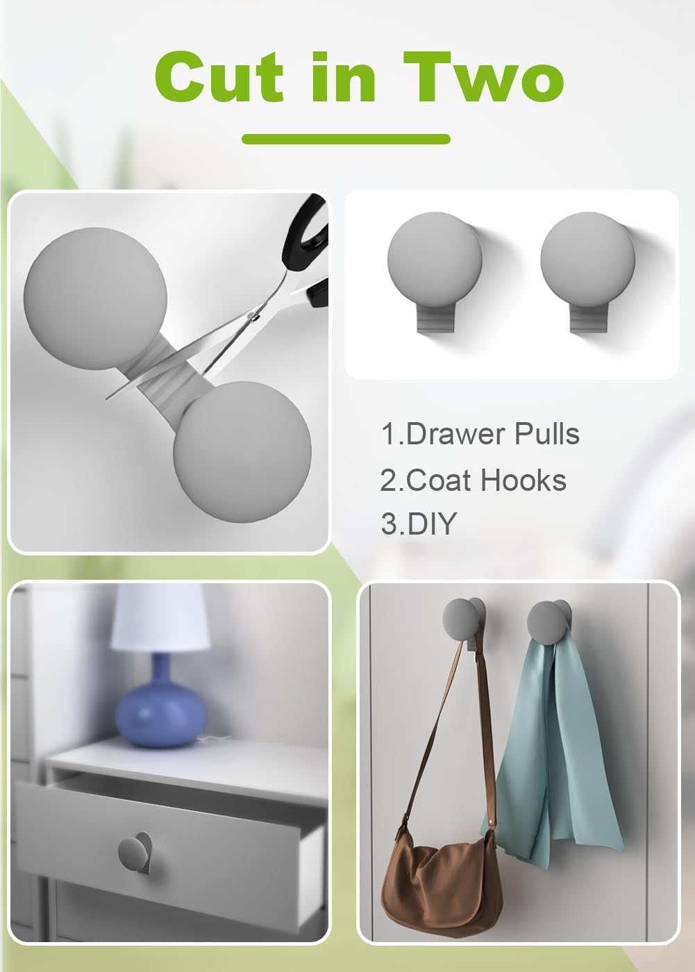 6 Pack Cord Organizer for Appliances, Cord Holder Cord Wrap Cable Organizer Stick on Flat or round Surface Multifunctional Adhesive Hooks for Small Kitchen Appliances, Blenders, Coffee Maker (6Colors) image number 5