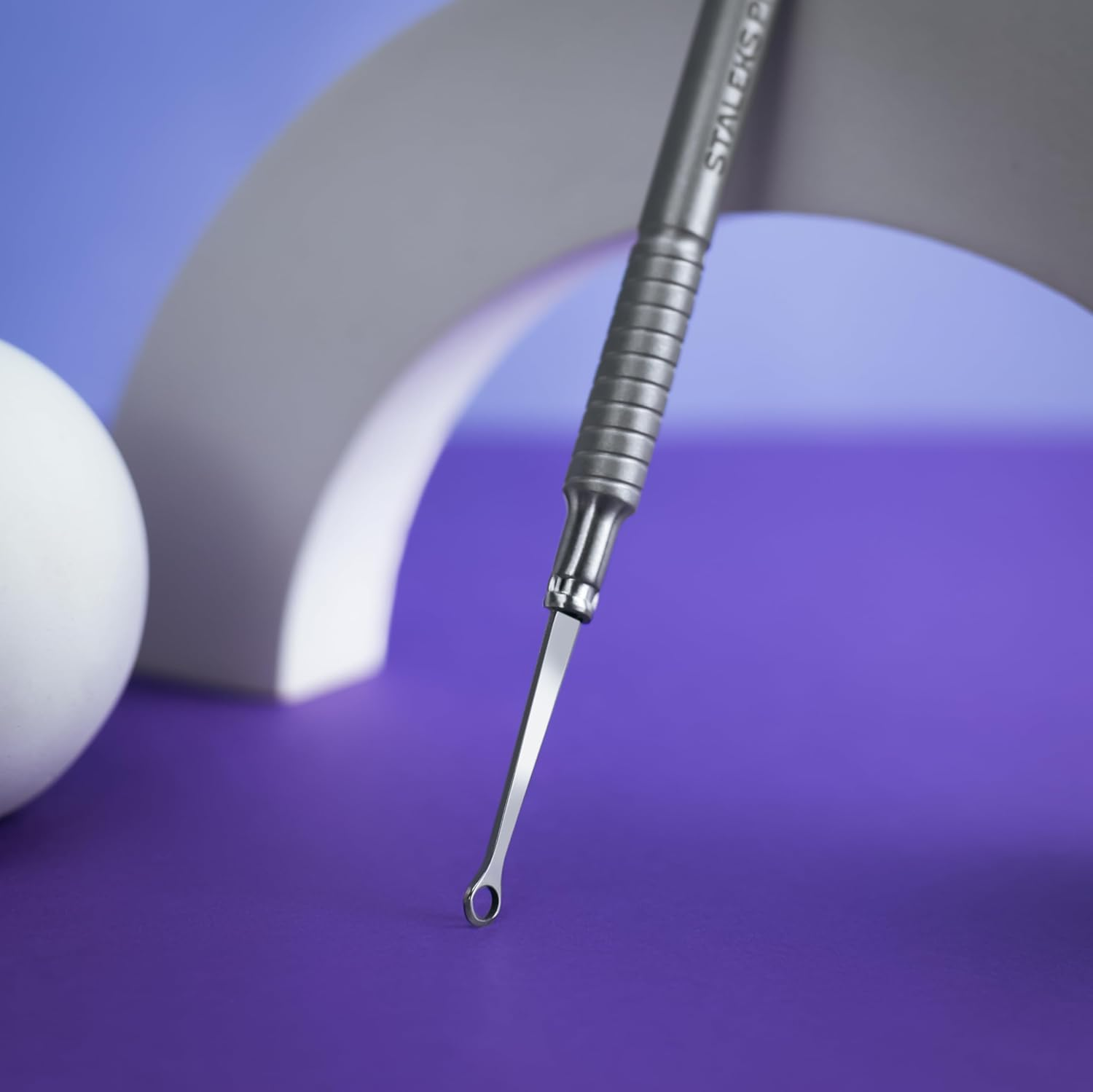 Cuticle Pusher Manicure Straight Flat + Loop Pusher SMART 80/1 Staleks Pro Pedicure Spatula