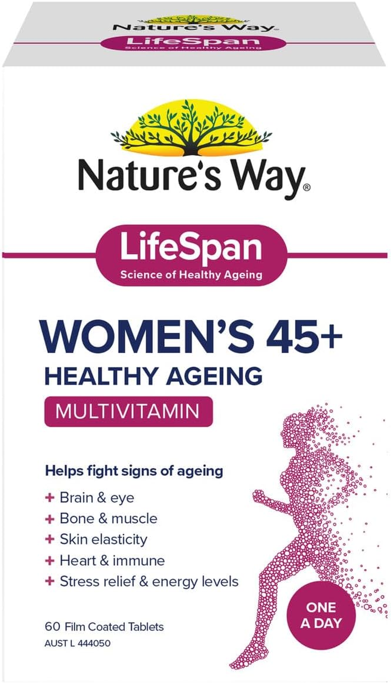 Nature'S Way Women'S Lifespan 45 plus Healthy Ageing Multivitamin 60 Tablets image number 1