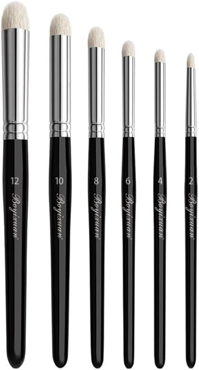 Professional Dry Brush Miniature Painting Set,6 Sizes High-Quality Goat Hair Brushes for Tabletop,Acrylic, Oil & Watercolor - Perfect for Beginners & Artists