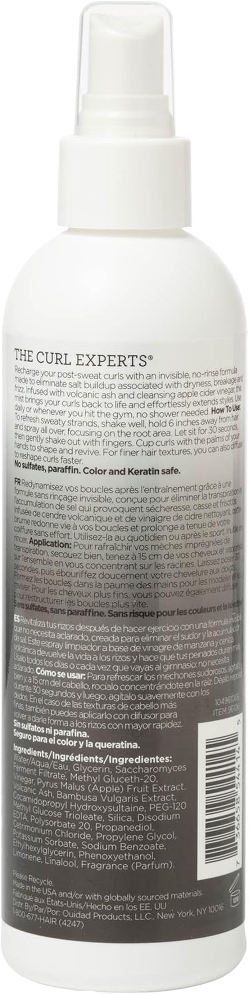 OUIDAD No Sweat Post- Workout Mist, 8.5 Fl. Oz.