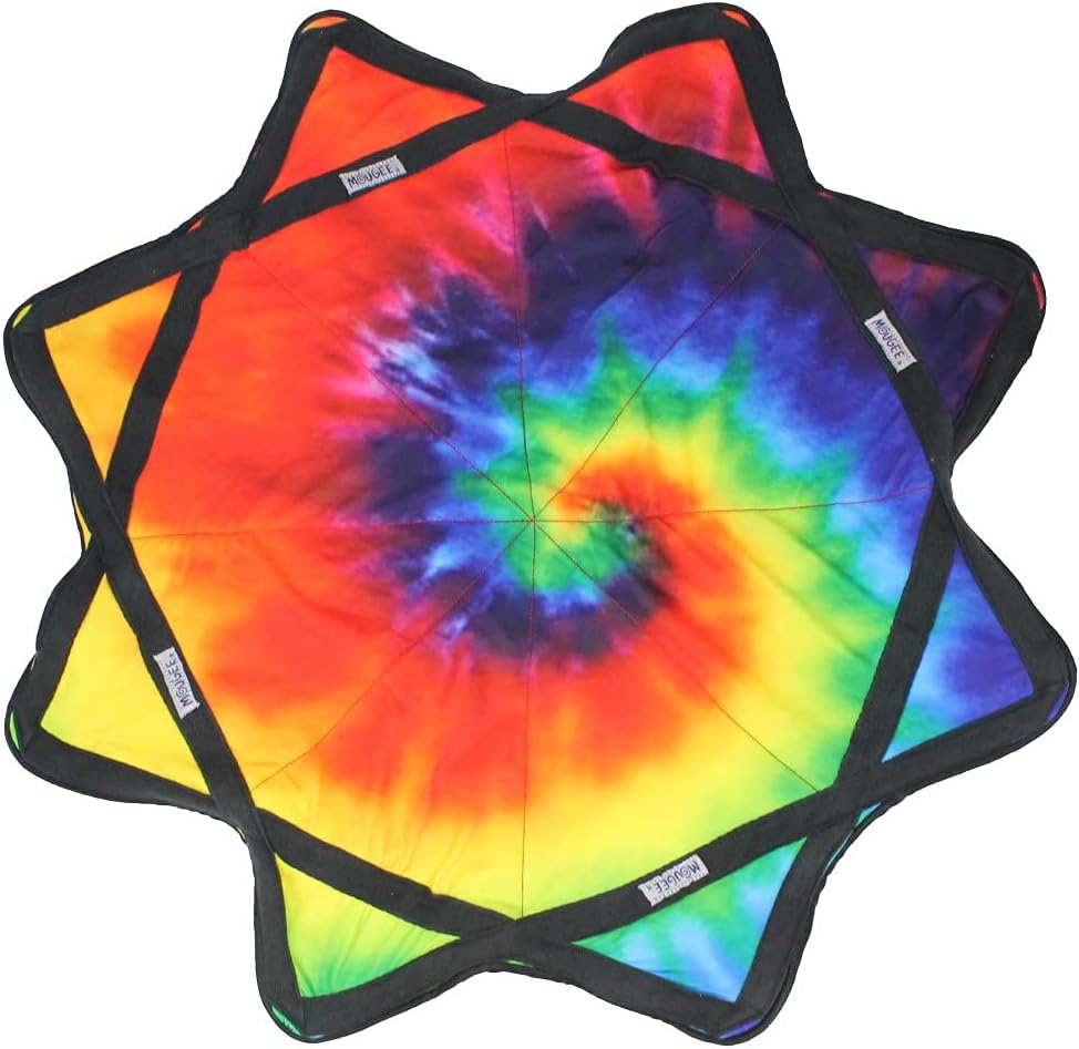 Zeekio Mougee Star - Spinning Cloth - Juggling and Skill Toy (Woodstock (Rainbow)) image number 1