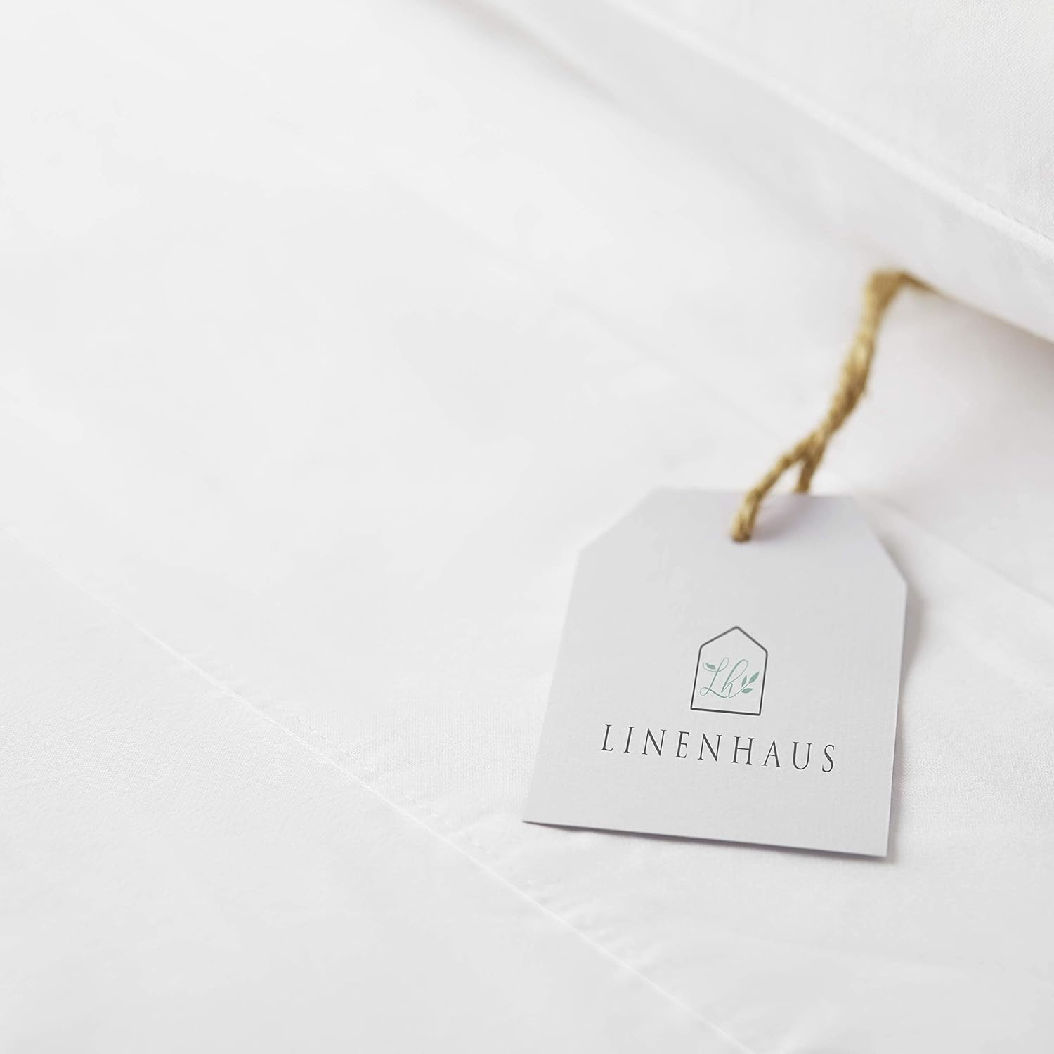 LINENHAUS Split-King Twin-Xl Sheets Set, 600 Thread Count, 100% Long Staple Pure Cotton Sateen Weave - Split King Size Bed Sheet Set with 2 Fitted Sheets, 1 Flat Sheet, 2 Pillowcases - Luxury Bedding Sets image number 1