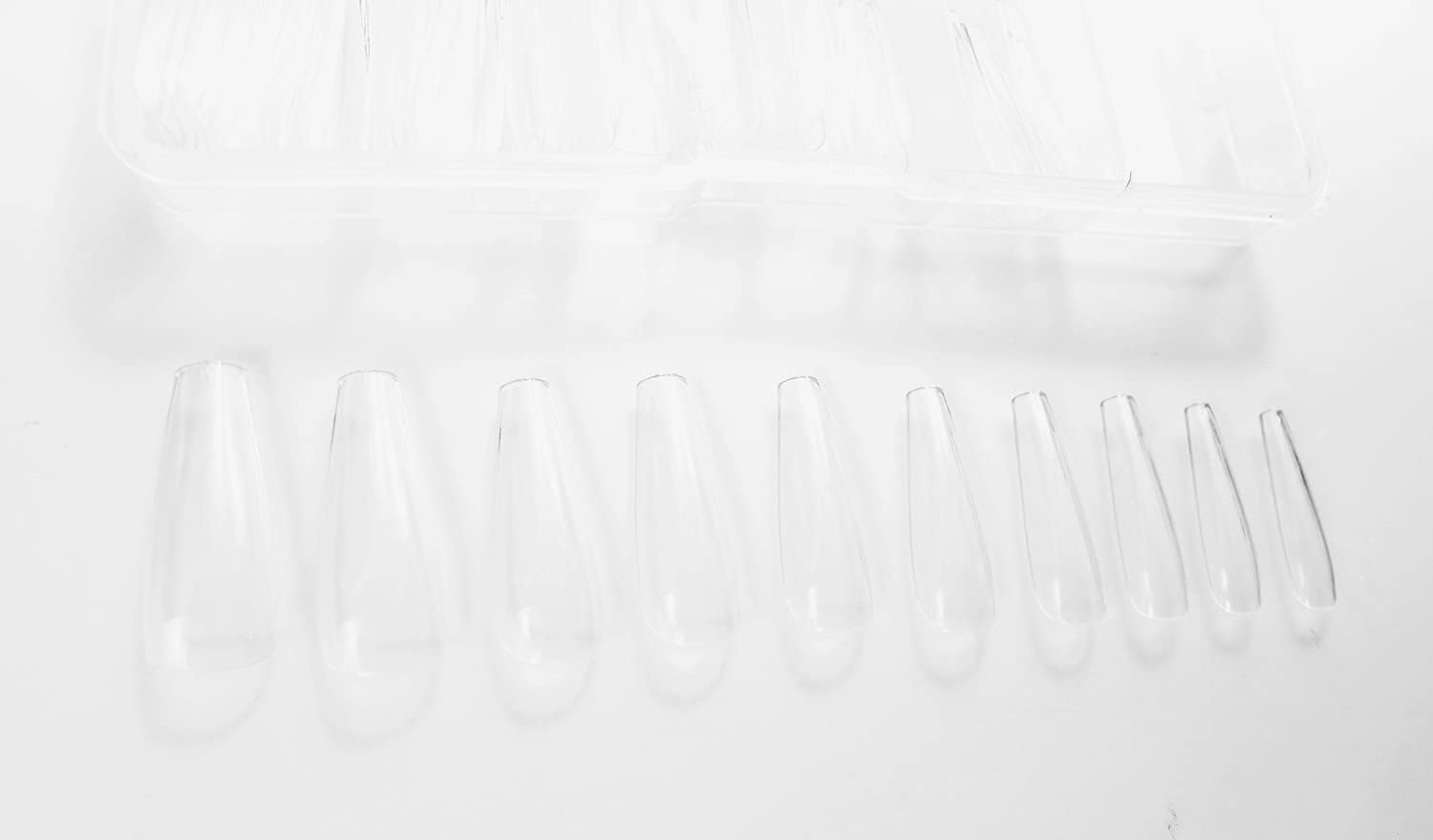 Km-Nails 100 Ballerina Tips, Full Cover Press-On Tips