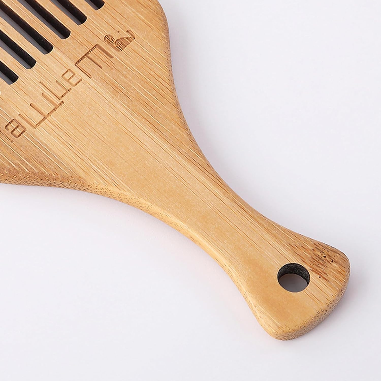 Curly Hair Pick, Long Tooth Detangler Wooden Comb, Detangling Pick Hair Comb, Anti-Static Beard Pick for Men, Home, Salon Borato image number 3