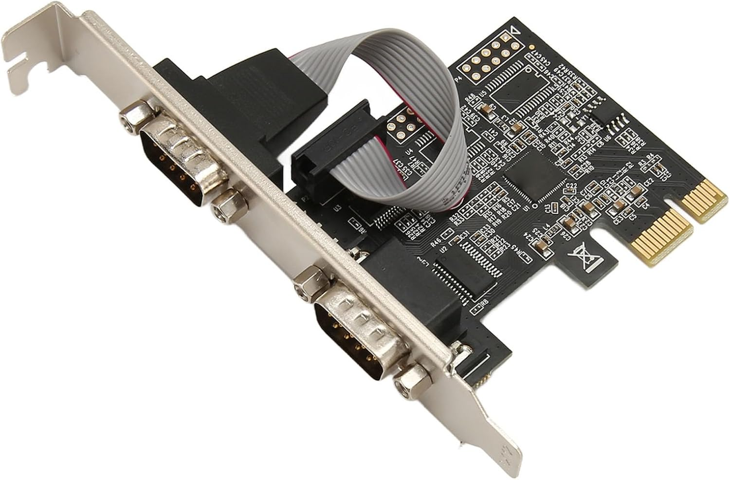 2 Port PCI Express RS232 Serial Adapter Card, Pcie Serial Host Controller Card for Windows for Linux, for Desktop PC image number 6