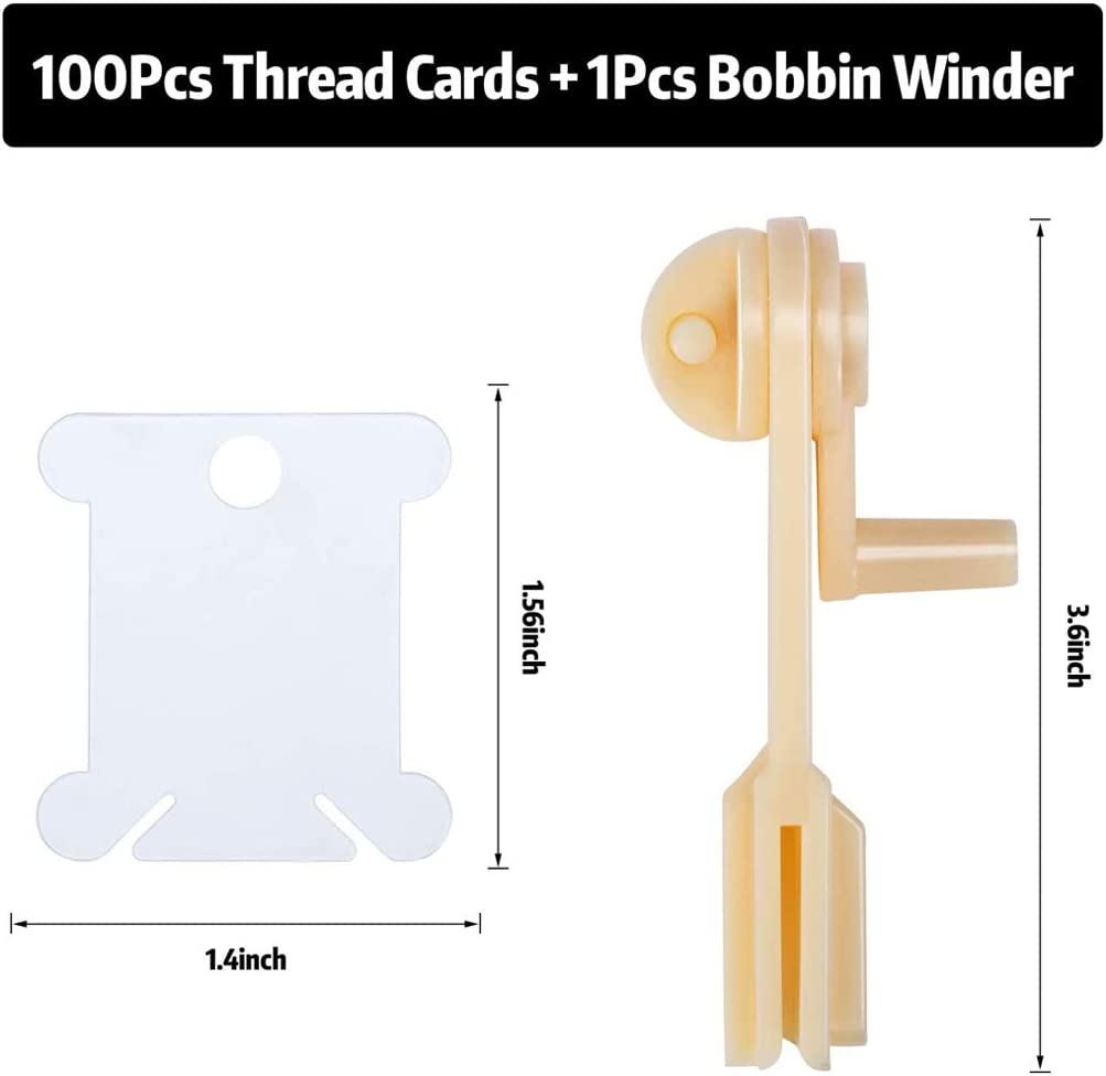 100 Pieces Plastic Cross Stitch Bobbins Plastic Embroidery Floss Bobbins and Embroidery Organizer Box for Cross Stitch Craft DIY Sewing Storage Compartments Jewelry Storage Box image number 6