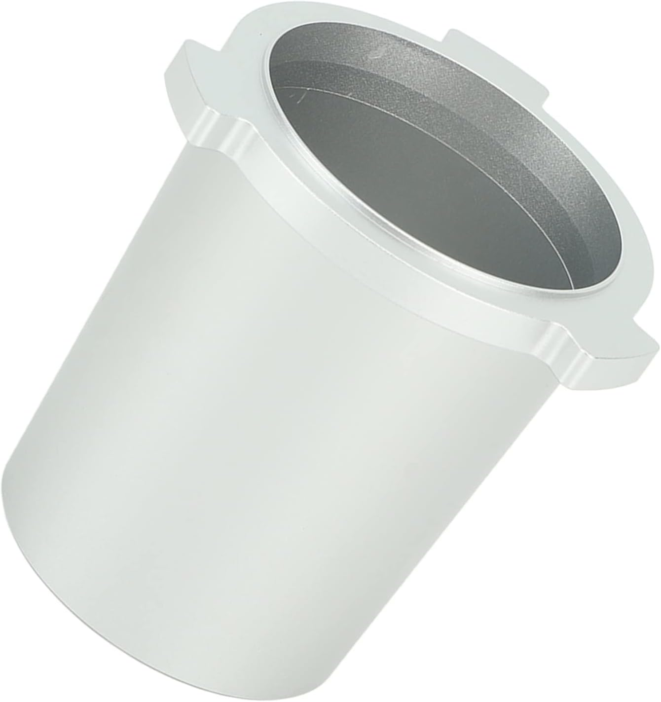 Dosing Cup, 51Mm, Aluminum Alloy Powder Funnel - Hands - Free Slot Design, Corrosion Resistant Durability, Coffee Machine Accessory and Espresso Accessory (Silver) image number 1